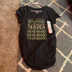 fitted maternity shirt